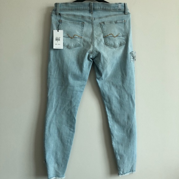 7FAM Gwenevere Angled Raw Hem Skinny Jeans - Picture 5 of 9